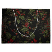 Victorian Crimson Xmas Gift Bag Groot Cadeauzakje (Achterkant)