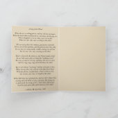 Victorian cycling poem inside card kaart (Binnen)