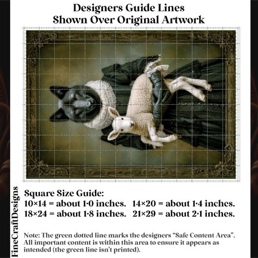 Victorian Dressed Wolf Holding Lamb ES7L Decoupage Tissuepapier