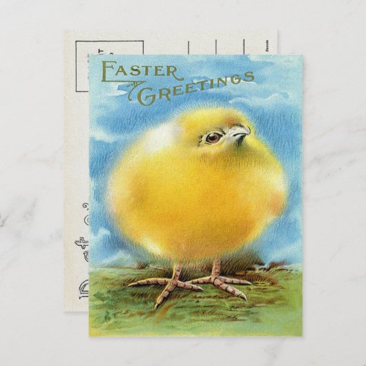 Victorian Easter Feestdagenkaart (Voorkant / Achterkant)