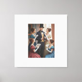 Victorian elegant soiree canvas afdruk (Voorkant)