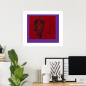 Victorian Era Dreamer Girl Poster (Thuiskantoor)