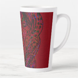 Victorian Era Dromerige Meisje Latte Mok