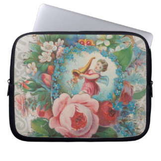 Victorian Era Floral Valentine's Card, Roses, 1879 Laptop Sleeve