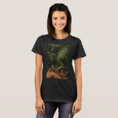 Victorian Era Goblincore Frog Swimming in Moss T-shirt (Voorkant volledig)