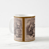 Victorian Era Music Themed Mug Koffiemok (Voorkant links)