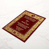 Victorian Era Neo Renaissance Cherubs Wedding Folie Uitnodiging (Gedraaid)