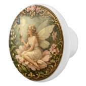Victorian Fairy Floral Knob  Keramische Knop (Rechts)