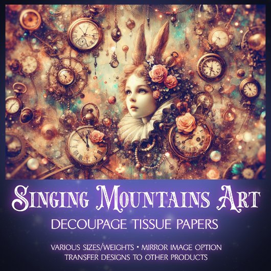 Victorian Fairytale Vintage Alice Tissuepapier