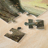 Victorian family in the snow Christmas scene Legpuzzel (Zijkant)