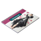 Victorian Fashion Sketch Cover Journal Notitieboek (Linkerzijde)