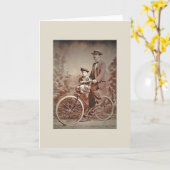Victorian Father's Day Greeting Card Kaart (Gele Bloem)