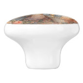 Victorian Floral Couple Romantic Antique Style Keramische Knop (Zijkant)