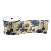 Victorian flowers Gift Bag Satijnen Lint (Spoel)