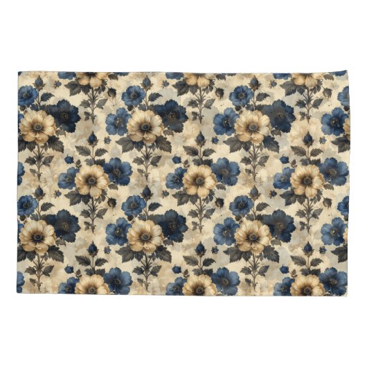 Victorian flowers kussensloop (Achterkant)