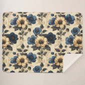Victorian flowers sherpa deken (Voorkant (horizontaal))