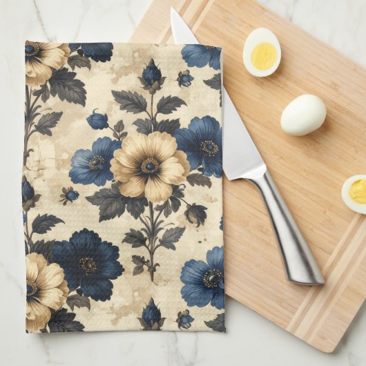 Victorian Flowers Towels Theedoek (Quarter Fold)