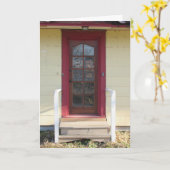 "Victorian Gateway" Verjaardagskaart Kaart (Gele Bloem)