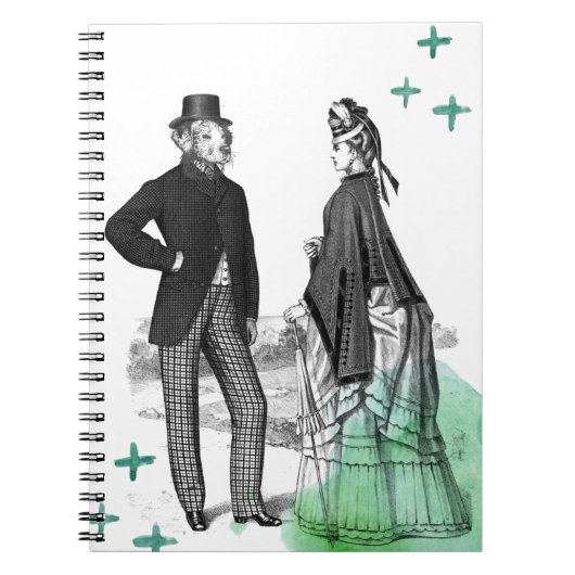 Victorian Gentleman and Lady | NoteBook Notitieboek (Voorkant)