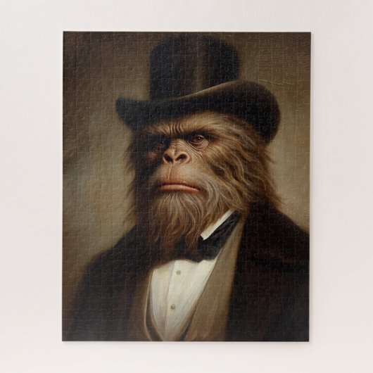Victorian Gentleman Monkey Jigsaw Puzzle Legpuzzel (Verticaal)