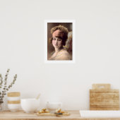 victorian girl with pearls poster (Keuken)