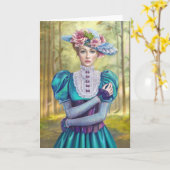 Victorian Greeting Cards Kaart (Gele Bloem)