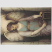 Victorian Guardian Angel Floral Lantern Decoupage Tissuepapier (Voorkant)