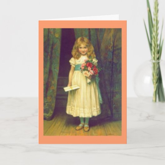 Victorian Happy Birthday card Kaart (Voorkant)