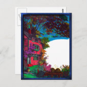 Victorian House Fall Art Postcard Briefkaart (Voorkant / Achterkant)