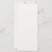 Victorian Ivory And Brown Wedding Menu Card Kaart (Achterkant)