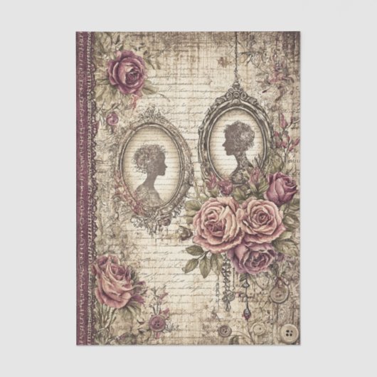 Victorian & Lace  Tissuepapier (Voorkant)