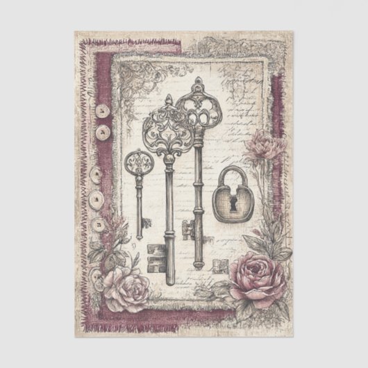 Victorian & Lace  Tissuepapier (Voorkant)