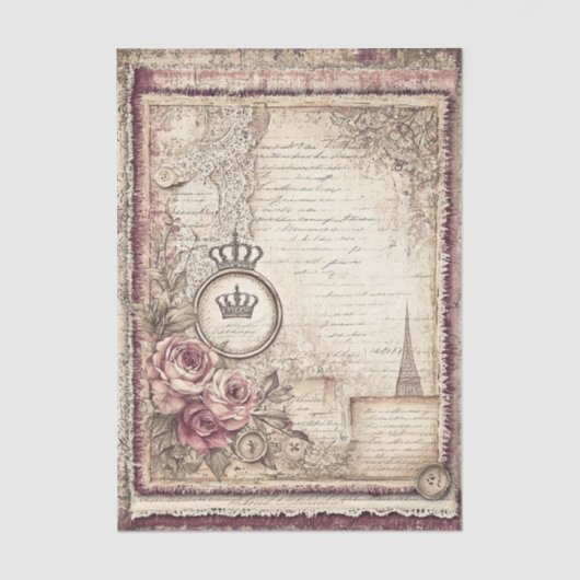 Victorian & Lace  Tissuepapier (Voorkant)