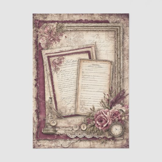 Victorian & Lace Tissuepapier (Voorkant)