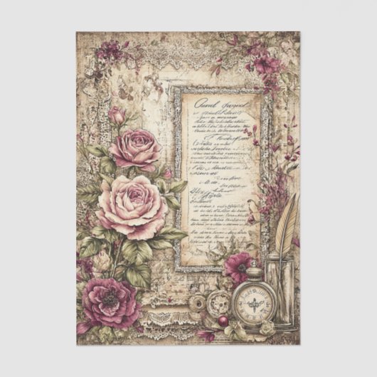 Victorian & Lace  Tissuepapier (Voorkant)