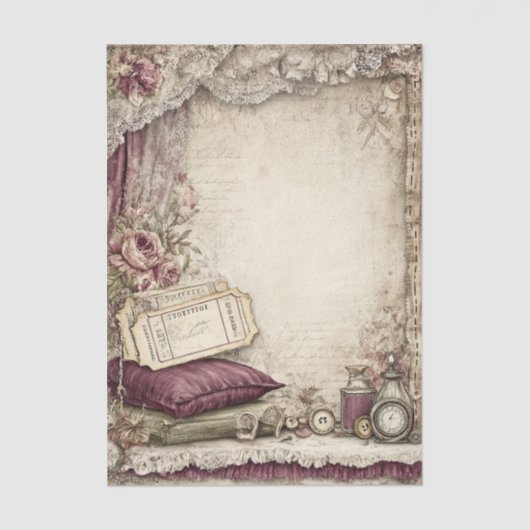 Victorian & Lace  Tissuepapier (Voorkant)