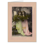 Victorian ladies with flowers in the cemetery (Voorkant)