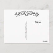 victorian lady cameo style pose postcard briefkaart (Achterkant)