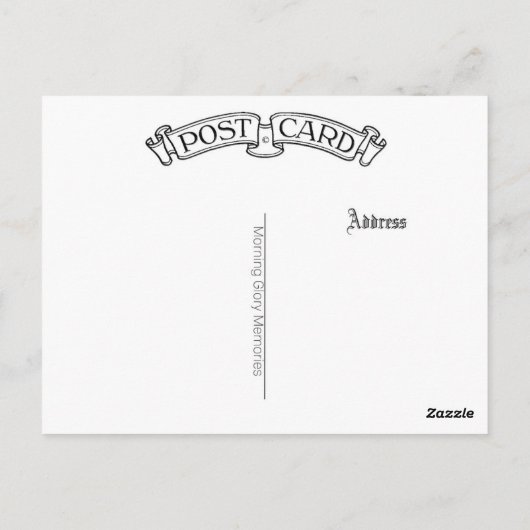 victorian lady cameo style pose postcard briefkaart (Achterkant)