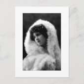 victorian lady cameo style pose postcard briefkaart (Voorkant)