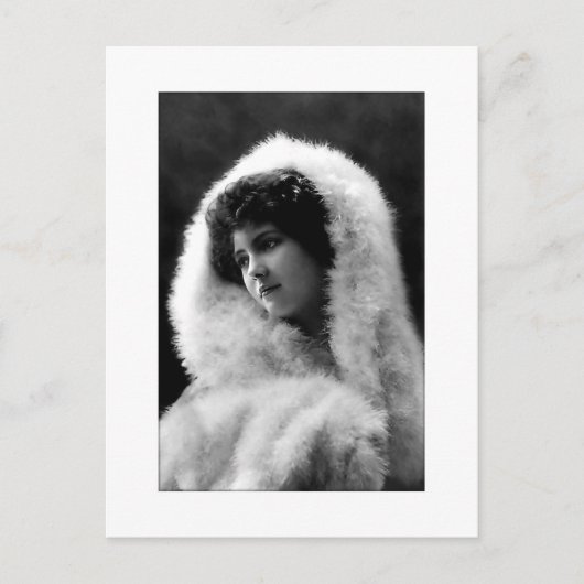 victorian lady cameo style pose postcard briefkaart (Voorkant)