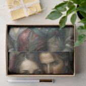 Victorian Lovers Portrait Romantic Decoupage Tissuepapier (Geschenk)
