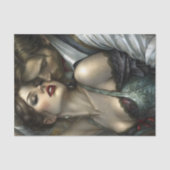 Victorian Lovers Seductive Embrace Decoupage Tissuepapier (Voorkant)
