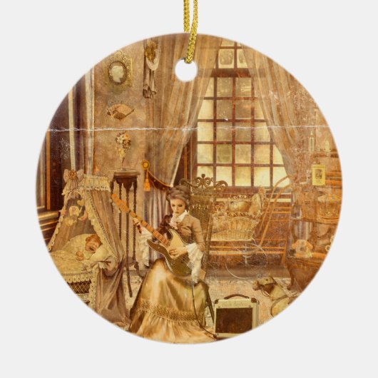 Victorian Lullaby Keramisch Ornament (Voorkant)