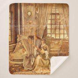 Victorian Lullaby Sherpa Deken