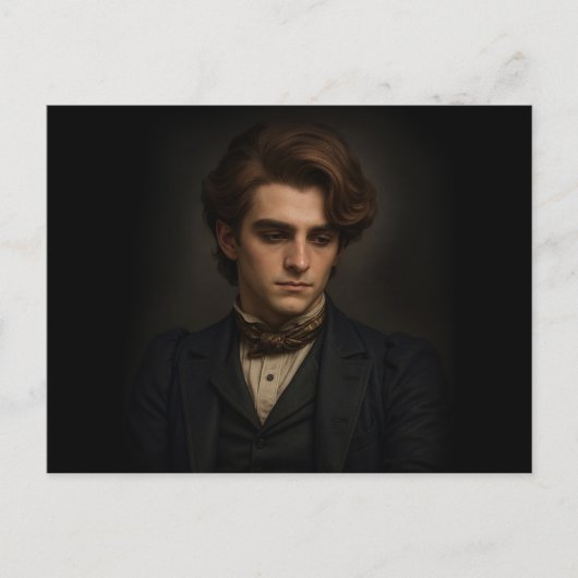 Victorian Man Feestdagenkaart (Voorkant)