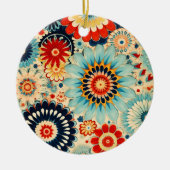 Victorian Millefiori Elegance Keramisch Ornament (Voorkant)