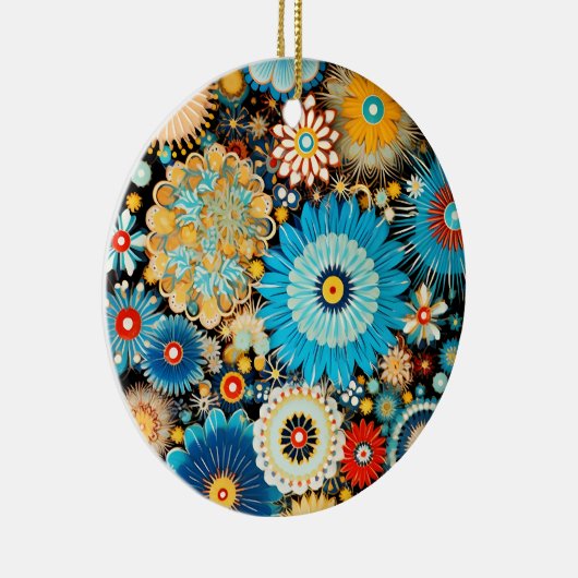 Victorian Millefiori Elegance Keramisch Ornament (Rechts)