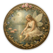 Victorian Moonlight Fairy Knob Keramische Knop (Voorkant)