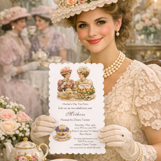 Victorian Mother's Day Tea  Party       Kaart